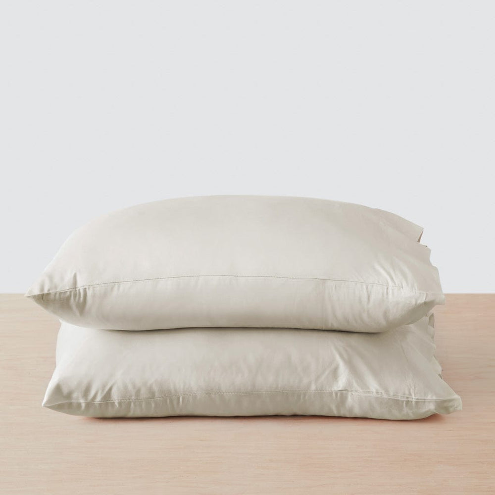 Organic Resort Cotton Pillowcases - Solid Sand