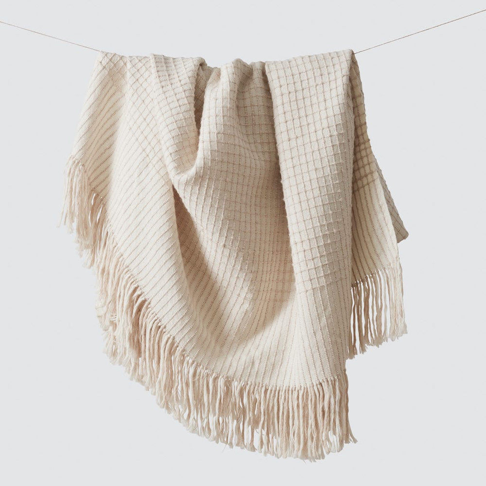 La Leña Luxe Alpaca Throw - Sand